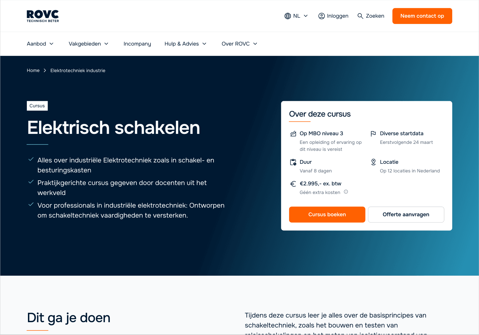 ROVC Bookingflow Met Kontent AI kan ROVC nu één versie van een cursus beheren en deze naadloos aanpassen voor verschillende kanalen, wat tijd bespaart en fouten vermindert.