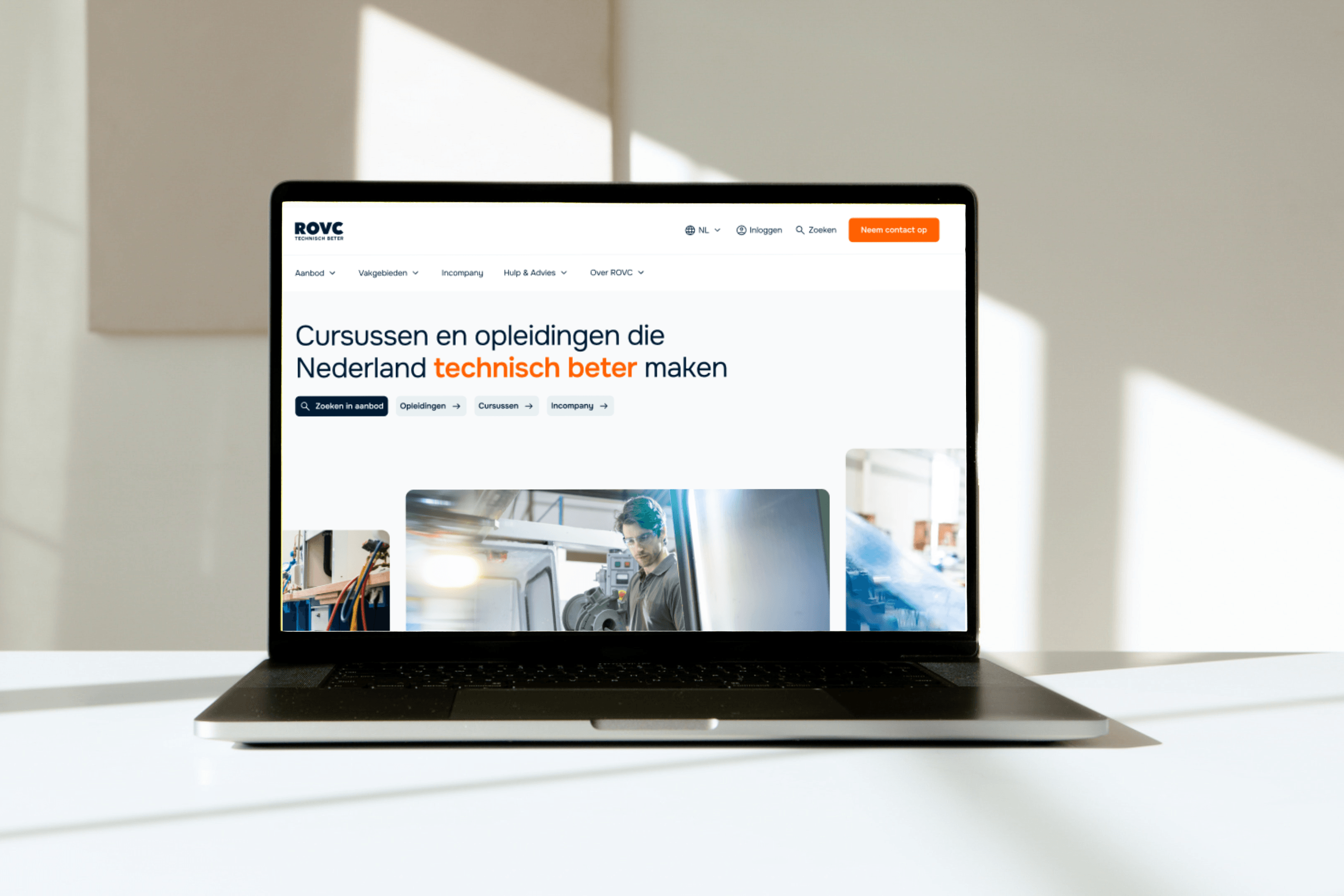 ROVC homepage Touchtribe pakte de uitdaging aan om een schaalbare, gebruiksvriendelijke digitale omgeving voor ROVC creëren die aan moderne eisen voldoet.
