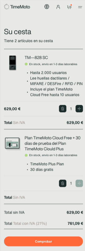 mobile checkout timemoto Cart checkout on mobile website Timemoto