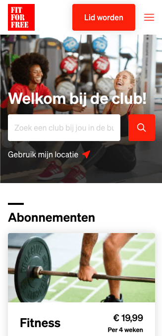 fit-for-free-mobile-landingpage Fit for free mobile landingpage