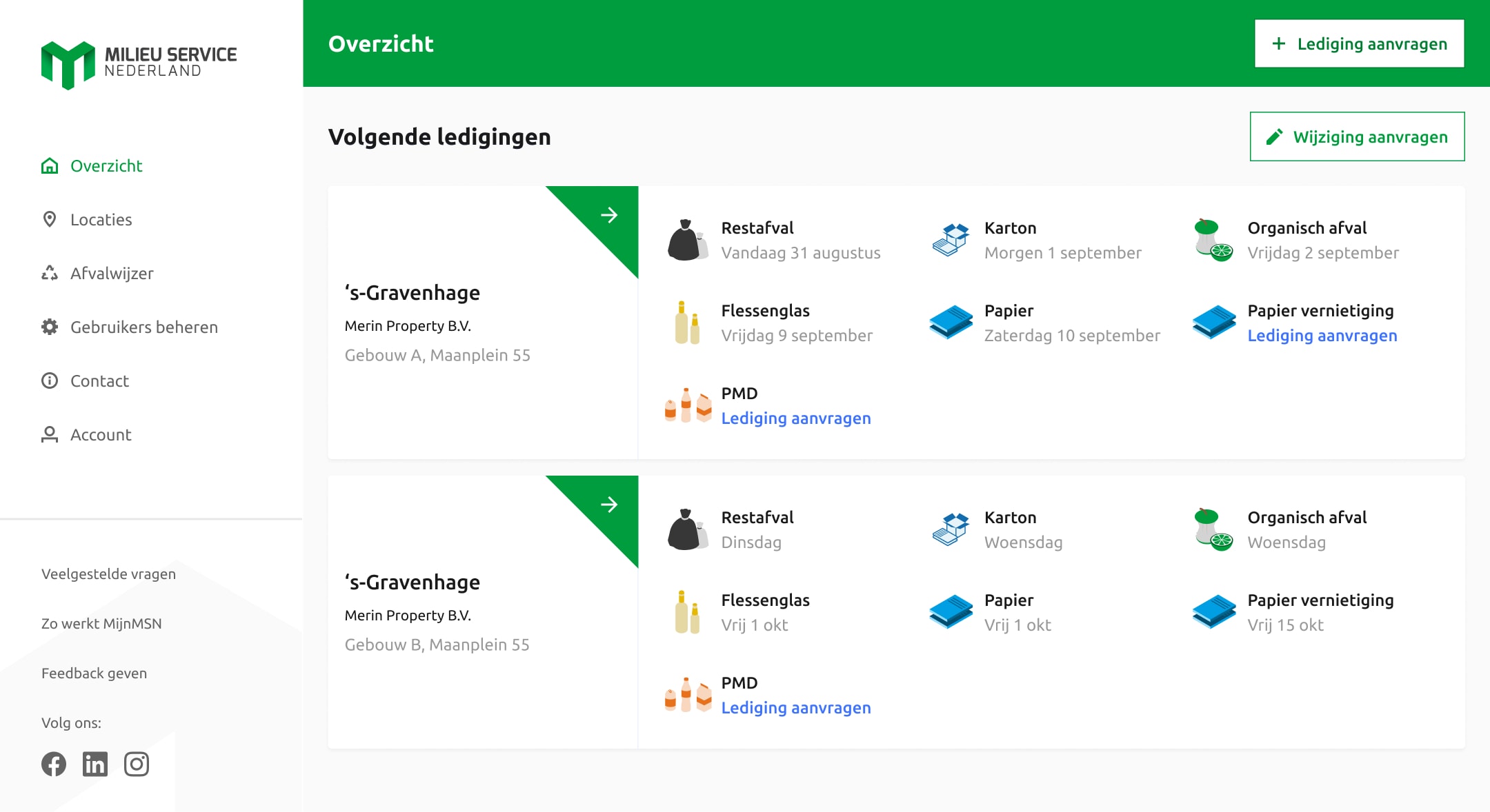 MSN customer portal overview Digital functionalities within the MSN customer portal